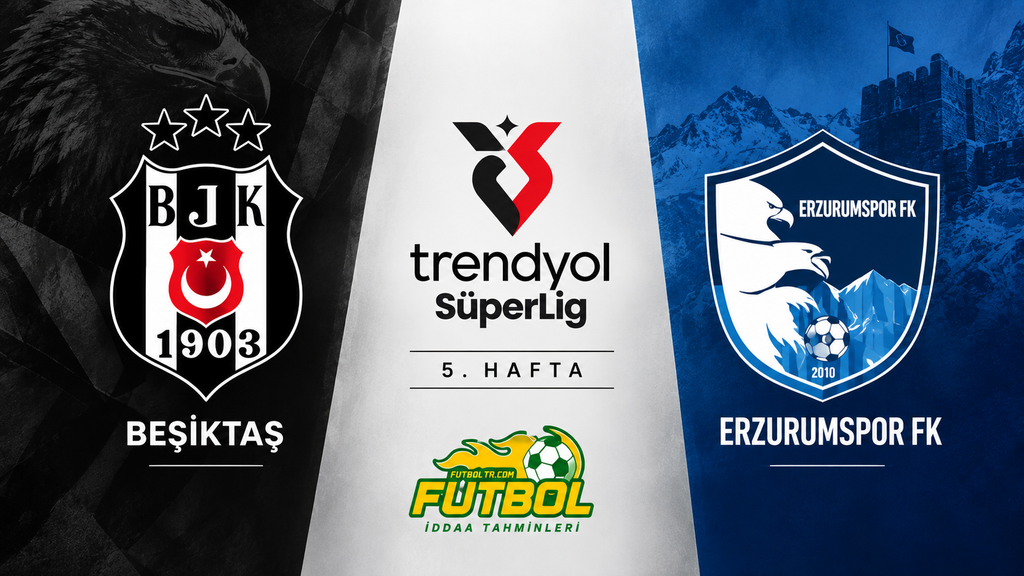 Trendyol Süper Lig Beşiktaş Erzurumspor FK İddaa Tahmini
