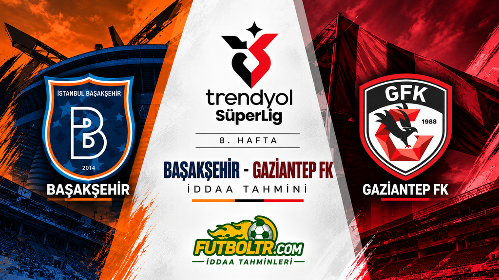 Trendyol Süper Lig Başakşehir Gaziantep FK İddaa Tahmini