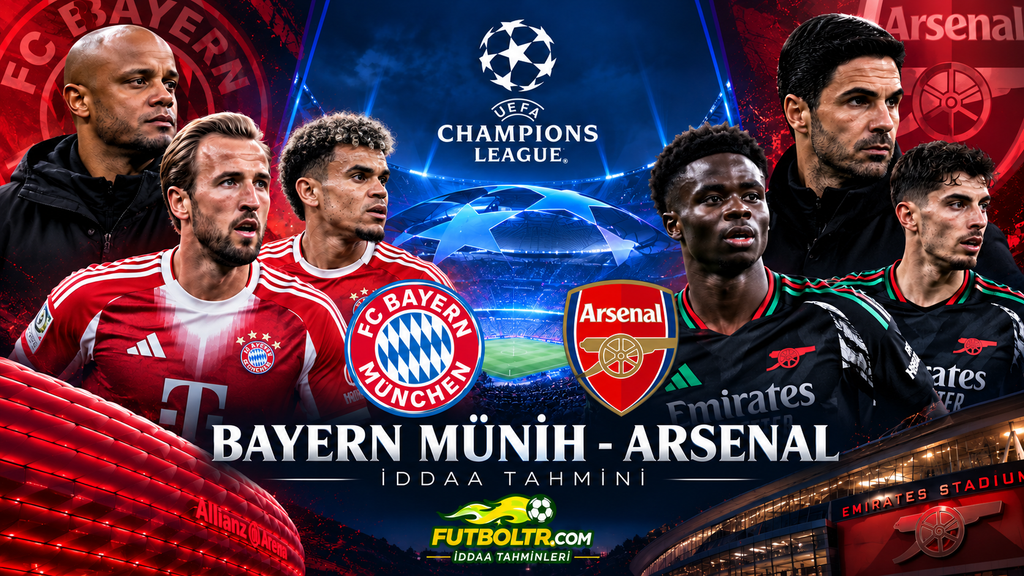 UEFA Şampiyonlar Ligi Bayern Münih Arsenal İddaa Tahmini
