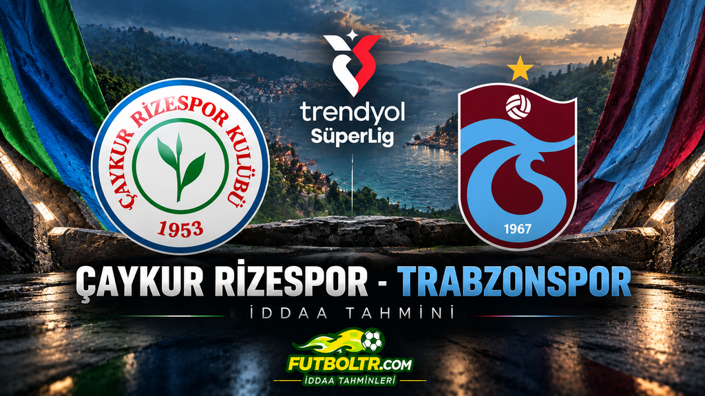 Trendyol Süper Lig Çaykur Rizespor Trabzonspor İddaa Tahmini